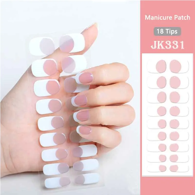 French Semi-Cured Gel Nail Patch Slider Adhesive Full Cover Gel Nail Sticker For UV Lamp Press on Nails Wraps Manicure
French Semi-Cured Gel Nail Patch Slider Adhesive Full Cover Gel Nail Sticker For UV Lamp Press on Nails Wraps Manicure