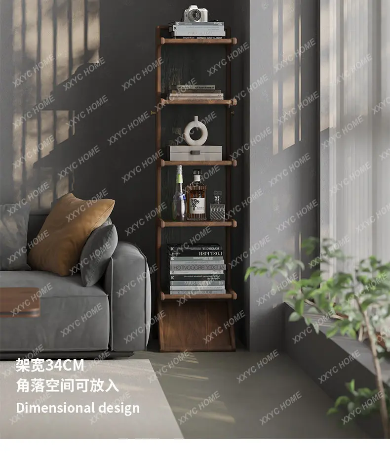 L Living Room Multi-layer Storage Rack Household Medieval Black Walnut Solid Wood Bookshelf Shelf Floor-to-ceiling
L Living Room Multi-layer Storage Rack Household Medieval Black Walnut Solid Wood Bookshelf Shelf Floor-to-ceiling
