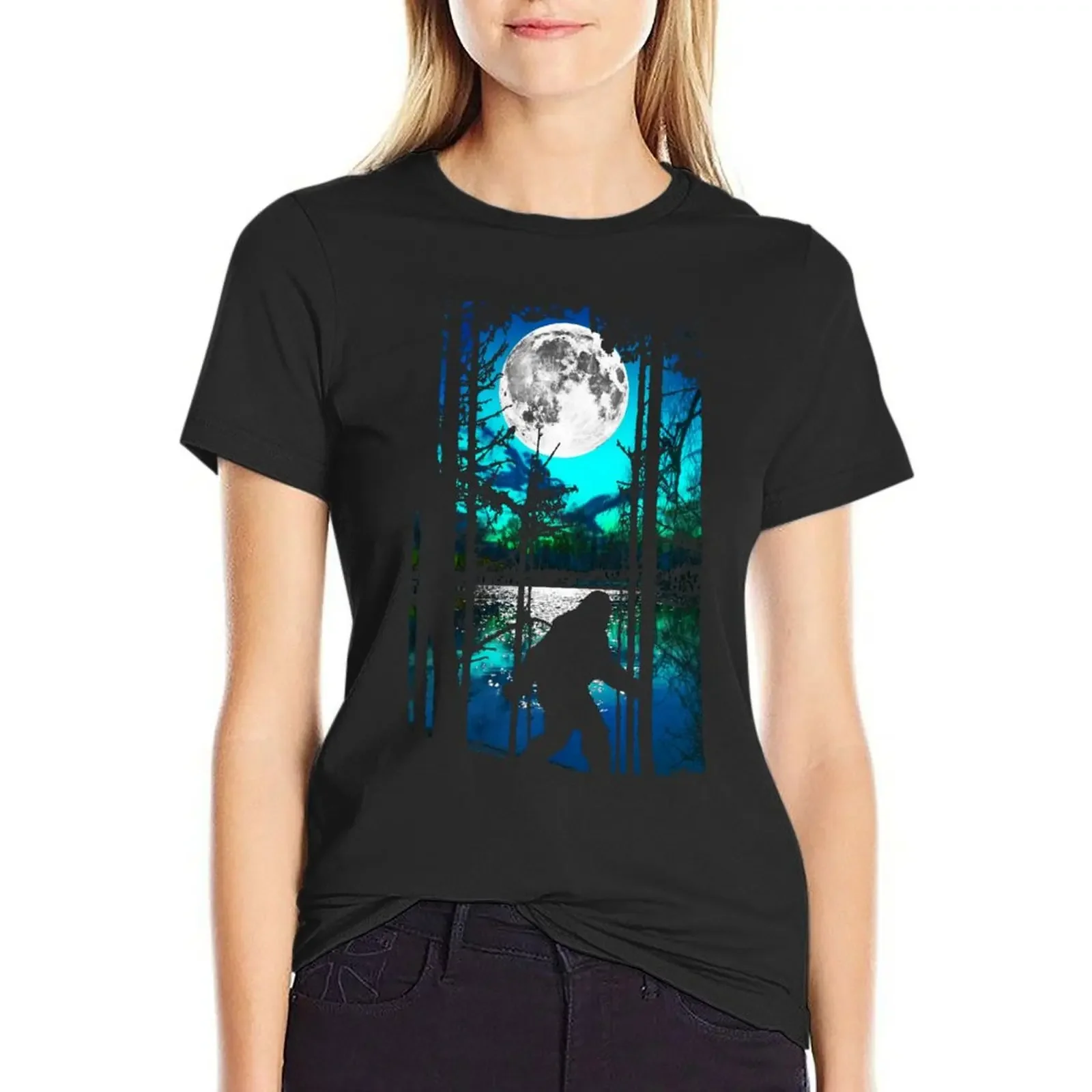 Bigfoot Moon T-shirt shirts graphic tees hippie clothes fashion woman blouse 2024
Bigfoot Moon T-shirt shirts graphic tees hippie clothes fashion woman blouse 2024