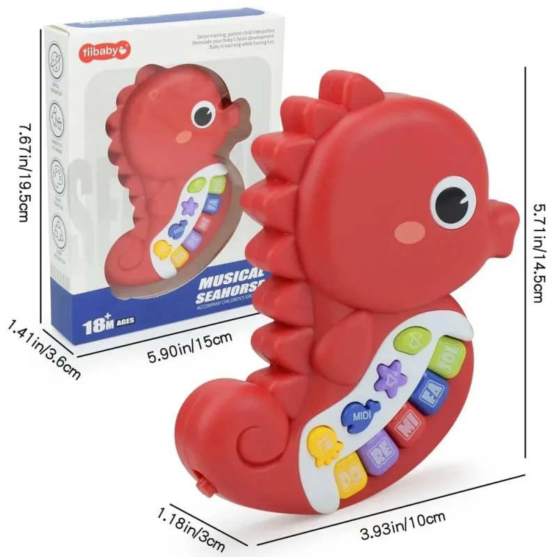Multifunctional Seahorse Electronic Piano with Music and Light,Baby Piano Music Toys Early Educational Kids Gift
Multifunctional Seahorse Electronic Piano with Music and Light,Baby Piano Music Toys Early Educational Kids Gift