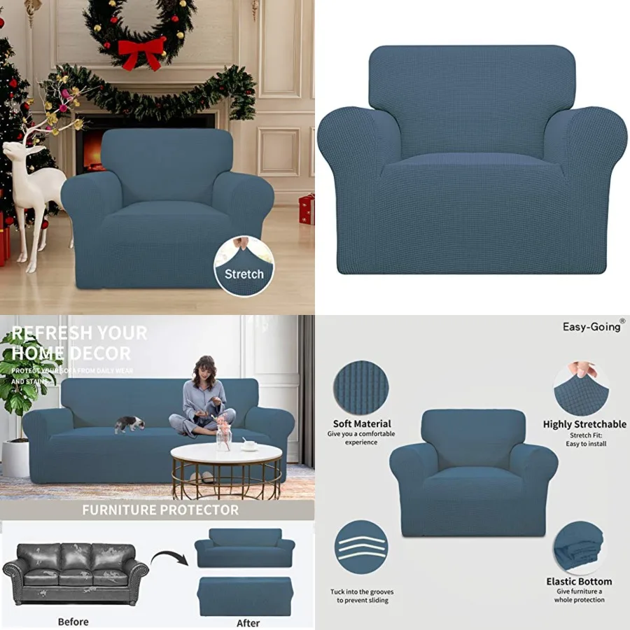 Stretch Chair Sofa Slipcover 1-Piece Couch Sofa Cover Furniture Protector Soft with Elastic Bottom for,Pet. Spandex Jacquard Fa
Stretch Chair Sofa Slipcover 1-Piece Couch Sofa Cover Furniture Protector Soft with Elastic Bottom for,Pet. Spandex Jacquard Fa