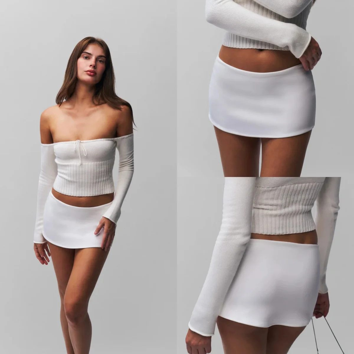 Guiz Women's Bodycon Skirt, White Mini Skirt, Sexy Women's Short Skirt, Low-Waist Sexy Skirt Pants, with Safety Shorts Inside, Figure-Flattering Short Skirt, Hot Girl Skirt Pants
Guiz Women's Bodycon Skirt, White Mini Skirt, Sexy Women's Short Skirt, Low-Waist Sexy Skirt Pants, with Safety Shorts Inside, Figure-Flattering Short Skirt, Hot Girl Skirt Pants