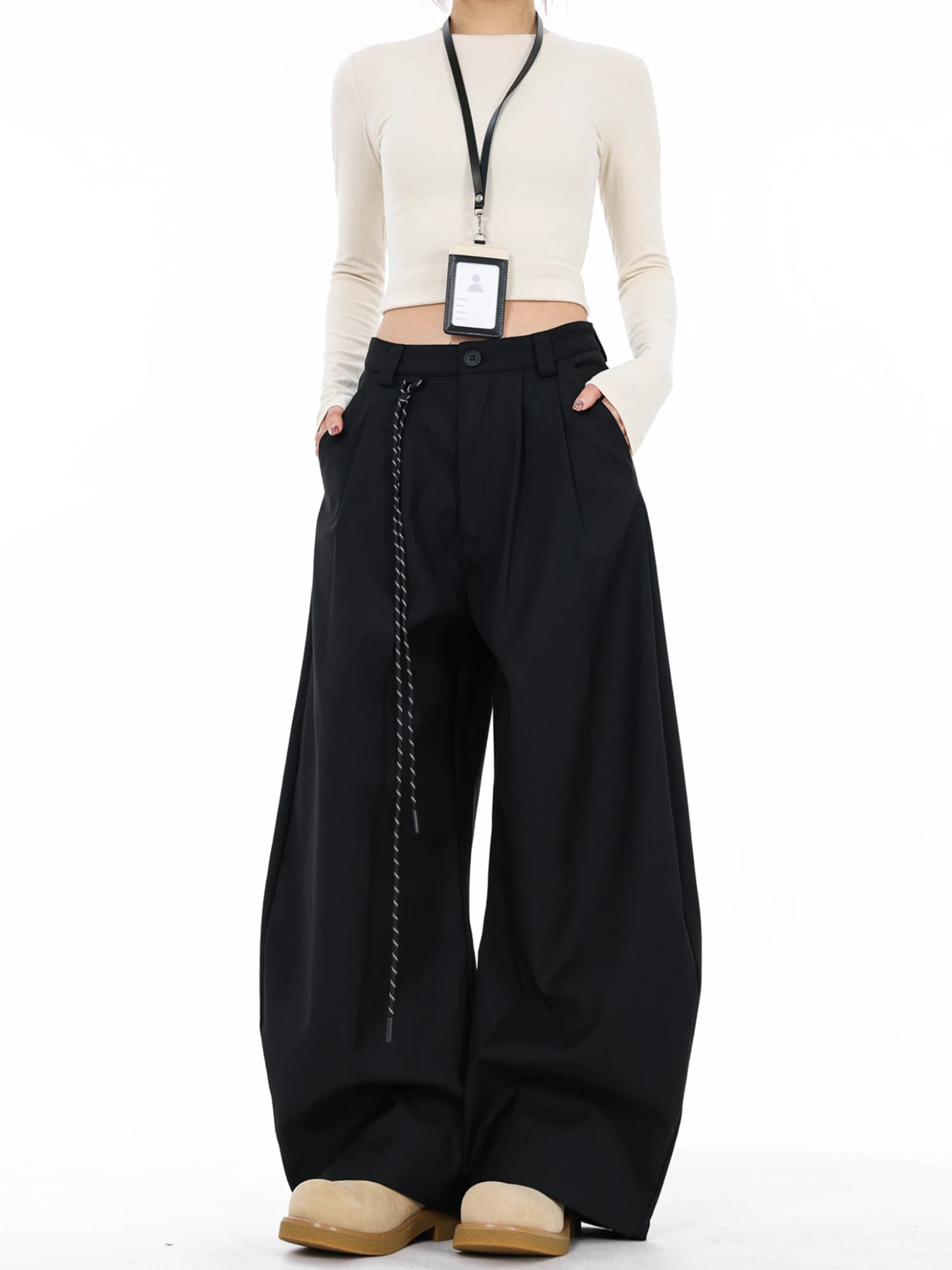 American Sle Cleanfit Simple Double Pleat Draped Knife Wide Leg Pants Men's Spring Autumn Thin Loose Casual Trousers
American Sle Cleanfit Simple Double Pleat Draped Knife Wide Leg Pants Men's Spring Autumn Thin Loose Casual Trousers