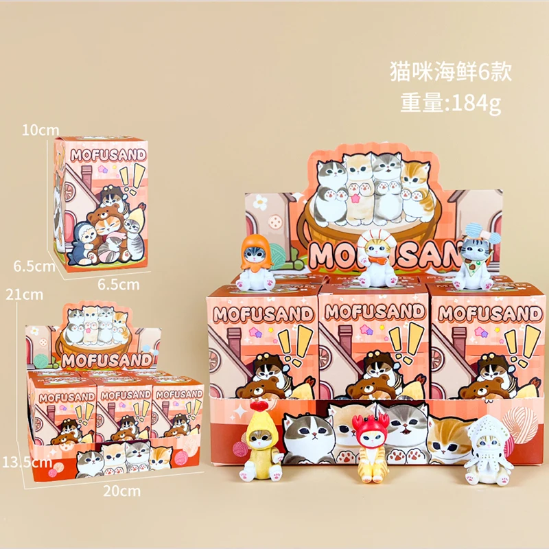 Mofusand Series 6pcs Cartoon Shark Cat Fried Shrimp Seafood Desktop Ornament Statue Doll Toys Car Decoration Collection Gifts
Mofusand Series 6pcs Cartoon Shark Cat Fried Shrimp Seafood Desktop Ornament Statue Doll Toys Car Decoration Collection Gifts