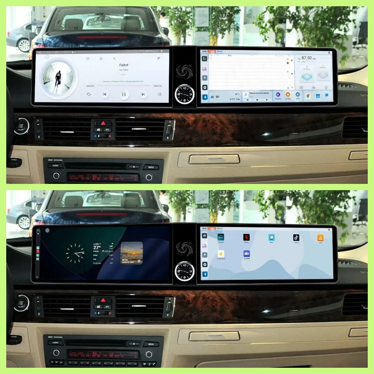 Автомагнитола с двумя экранами для BMW 3 серии E90/E91/E92/E93 2005-2012, Android Auto, мультимедиа, GPS-навигация, CarPlay
Автомагнитола с двумя экранами для BMW 3 серии E90/E91/E92/E93 2005-2012, Android Auto, мультимедиа, GPS-навигация, CarPlay