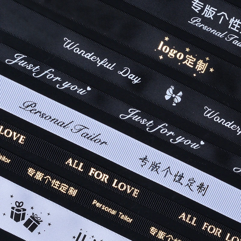 Custom Ribbon Gold Foil Collection High Quality Gift Packaging Handmade Material Bow Decorative Ribbon Morandi Colors Black
Custom Ribbon Gold Foil Collection High Quality Gift Packaging Handmade Material Bow Decorative Ribbon Morandi Colors Black