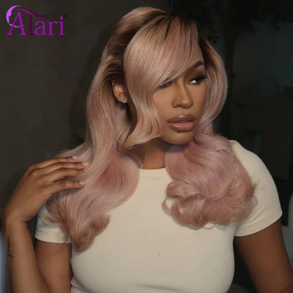 Brown Roots with Champagne Pink Bob Wavy Wig 13x4 Lace Frontal Human Hair Body Wave Short Bob Wig 613 Color Ombre Wig180 Density
Brown Roots with Champagne Pink Bob Wavy Wig 13x4 Lace Frontal Human Hair Body Wave Short Bob Wig 613 Color Ombre Wig180 Density