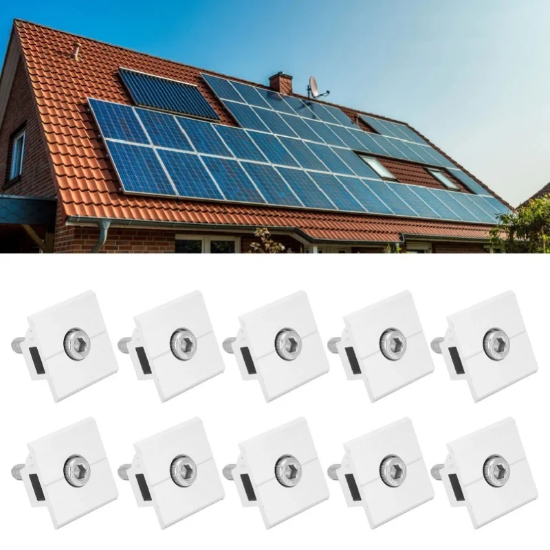 10Pcs Solar Panel Mid Clamps Waterproof Mount Aluminum Bracket Mounting Accessories
10Pcs Solar Panel Mid Clamps Waterproof Mount Aluminum Bracket Mounting Accessories