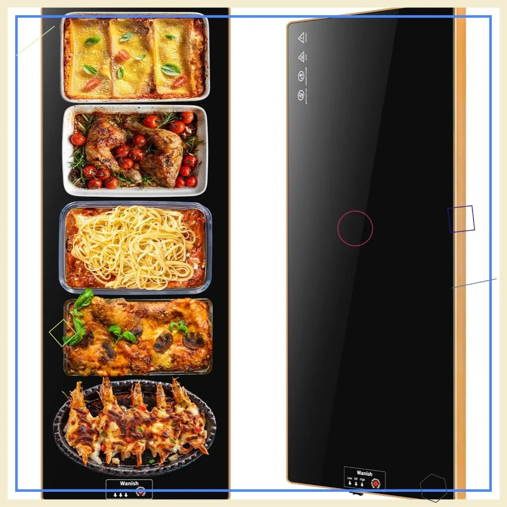 40x12 Inch Electric Warming Tray, Food Warmer with Thermostat & Full Surface Heating for Parties Buffet
40x12 Inch Electric Warming Tray, Food Warmer with Thermostat & Full Surface Heating for Parties Buffet