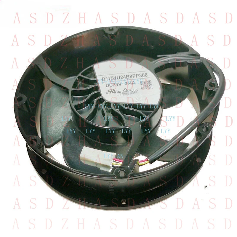 Вентилятор охлаждения инвертора Z FOR Nidec SERVO D1751U24B8PP366, DC 24V 3.4A, 172*172*51MM, 4-контактный
Вентилятор охлаждения инвертора Z FOR Nidec SERVO D1751U24B8PP366, DC 24V 3.4A, 172*172*51MM, 4-контактный