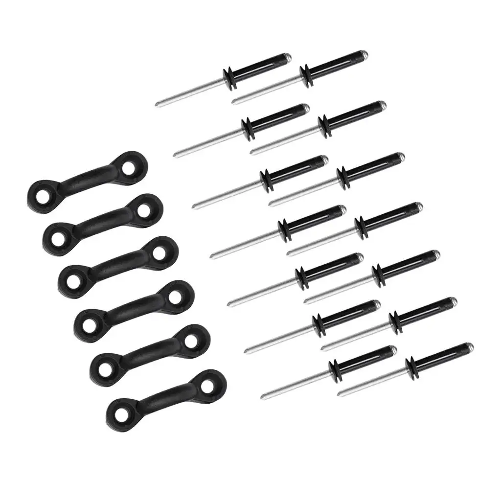 18 Piece Kayak Pad Eyes Rivets Set Hard Plastic Boat Canoe Dinghy Accessories for Kayak Parts
18 Piece Kayak Pad Eyes Rivets Set Hard Plastic Boat Canoe Dinghy Accessories for Kayak Parts