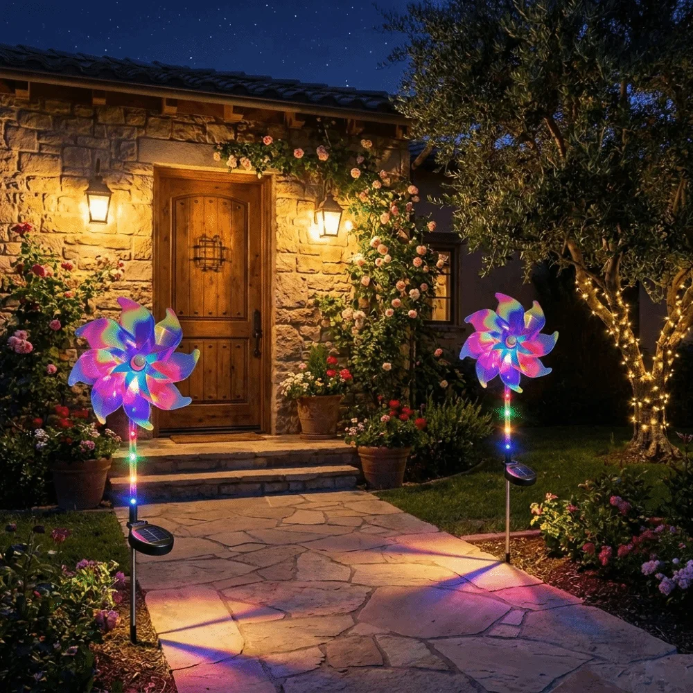 Creative Solar Powered Windmill Lamp Rotating Colorful Garden Floor Lamp Realistic Cordless Turning Windmill Lawn Lamp
Creative Solar Powered Windmill Lamp Rotating Colorful Garden Floor Lamp Realistic Cordless Turning Windmill Lawn Lamp