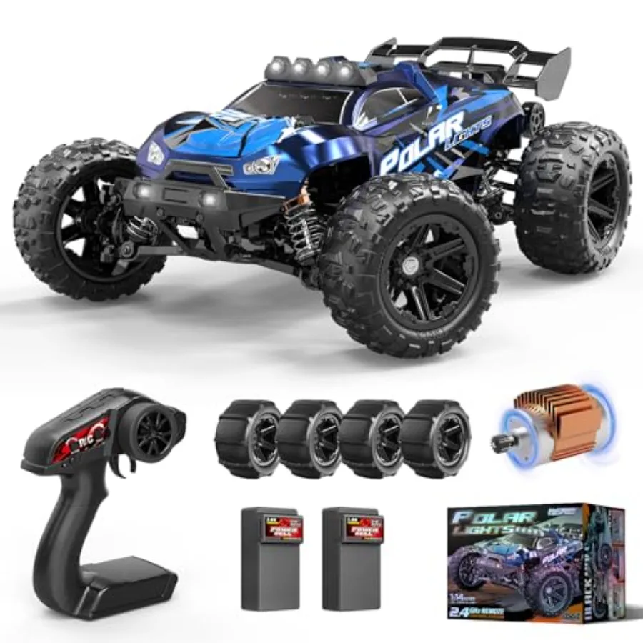RC Cars 1:14 All Terrain RC Car for Adults Boys 4WD Off-Road RC Truck High Speed 40+ KPH 4X4 Waterproof Remote Control Car with
RC Cars 1:14 All Terrain RC Car for Adults Boys 4WD Off-Road RC Truck High Speed 40+ KPH 4X4 Waterproof Remote Control Car with