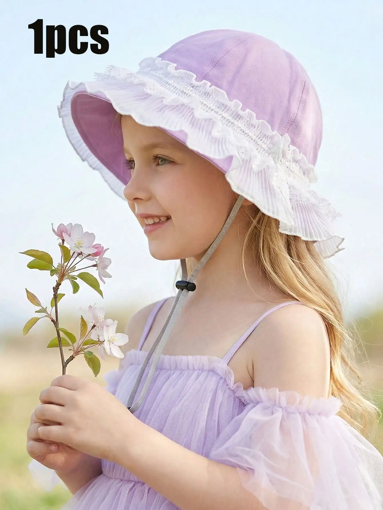 1Pcs Girls 3-8Y Trendy Double White Brim Bucket Hat Lightweight Thin Kids Sun Hat Suitable for Spring Summer Daily Outdoor Use
1Pcs Girls 3-8Y Trendy Double White Brim Bucket Hat Lightweight Thin Kids Sun Hat Suitable for Spring Summer Daily Outdoor Use