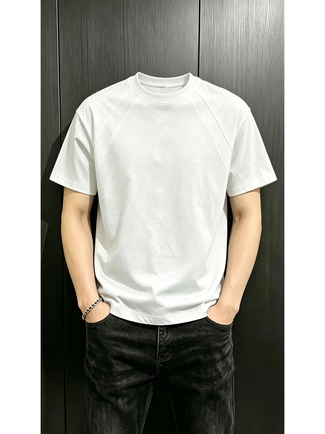 American Style Heavyweight Mamba Cotton Half Sleeve Men's T-shirt Summer round Neck Splice White Cleanfit Trendy Top
American Style Heavyweight Mamba Cotton Half Sleeve Men's T-shirt Summer round Neck Splice White Cleanfit Trendy Top