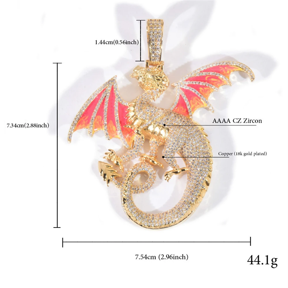 Новый хип-хоп Dominant Черный Дракон Циркон Подвеска Золото-Серебро Контрастные Унисекс Уникальные Ювелирные Изделия
Новый хип-хоп Dominant Черный Дракон Циркон Подвеска Золото-Серебро Контрастные Унисекс Уникальные Ювелирные Изделия
