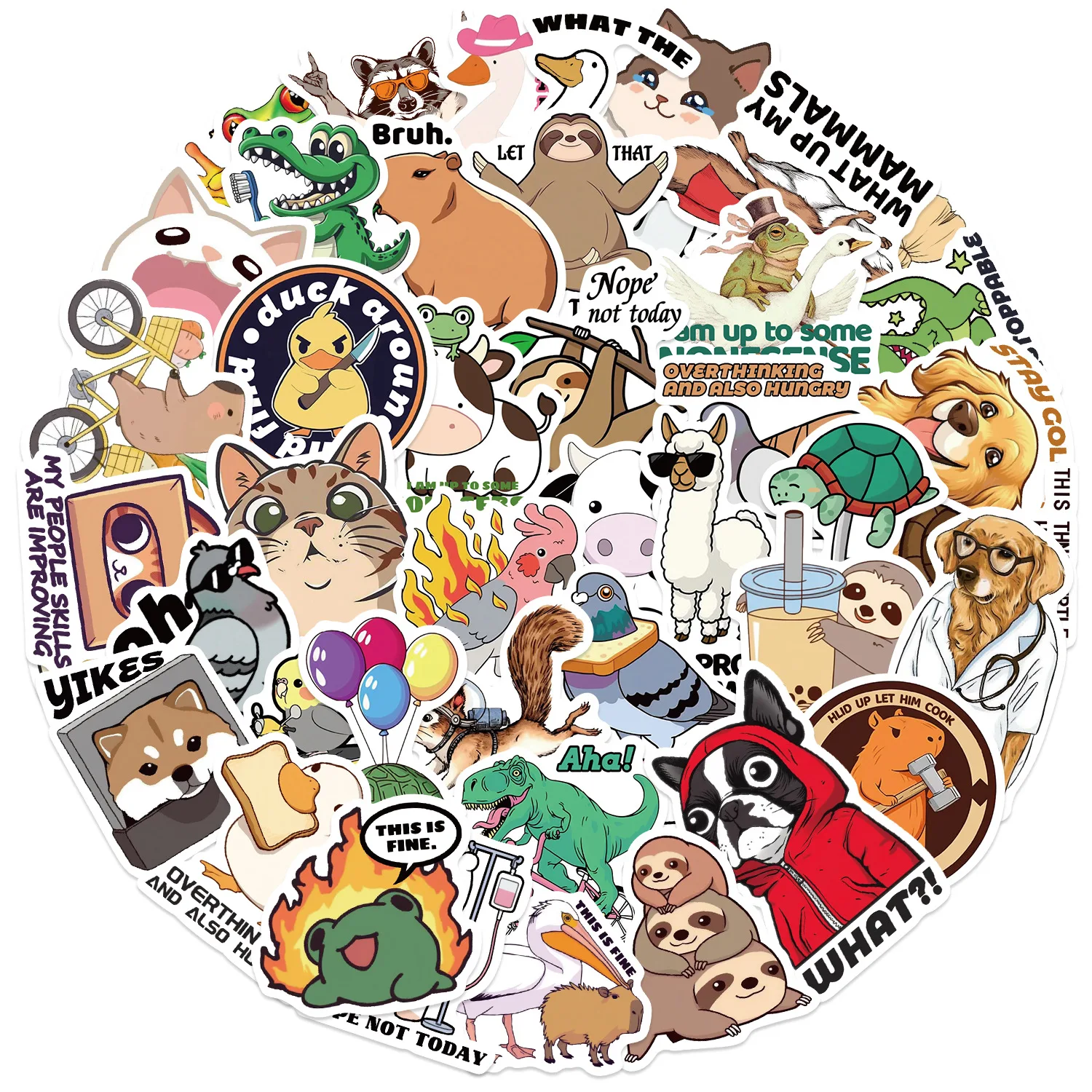 Funny Animal Stickers, Waterproof Vinyl Decals for Kids DIY, Laptop, Luggage, Phone Case (10/20/30/50 Sheets)
Funny Animal Stickers, Waterproof Vinyl Decals for Kids DIY, Laptop, Luggage, Phone Case (10/20/30/50 Sheets)