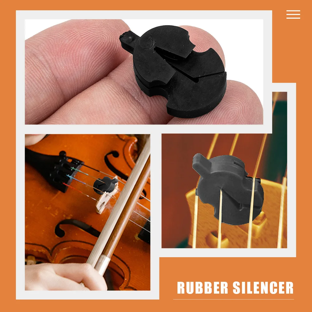 6 Pcs Practical Violin Mute Practice Black Rubber Musical Instrument Replacement
6 Pcs Practical Violin Mute Practice Black Rubber Musical Instrument Replacement