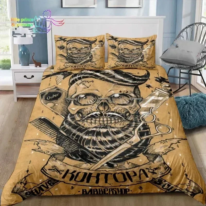 Luxury New 3D Print Vintage Barber Shop Skull Sign Bedding Set Single Twin Full Queen King Bedroom 3D Print Bedding Gift
Luxury New 3D Print Vintage Barber Shop Skull Sign Bedding Set Single Twin Full Queen King Bedroom 3D Print Bedding Gift
