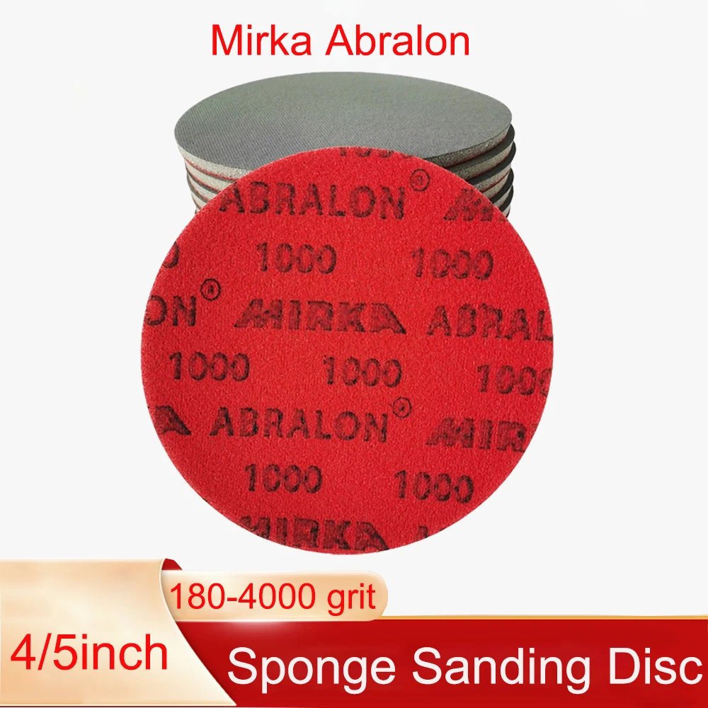 Mirka Abralon 4" 5" inch Sponge Sanding Disc 180-4000 Grit 8A-241 Hook & Loop Foam Round Sandpaper for Auto Detailing Polishing
Mirka Abralon 4" 5" inch Sponge Sanding Disc 180-4000 Grit 8A-241 Hook & Loop Foam Round Sandpaper for Auto Detailing Polishing