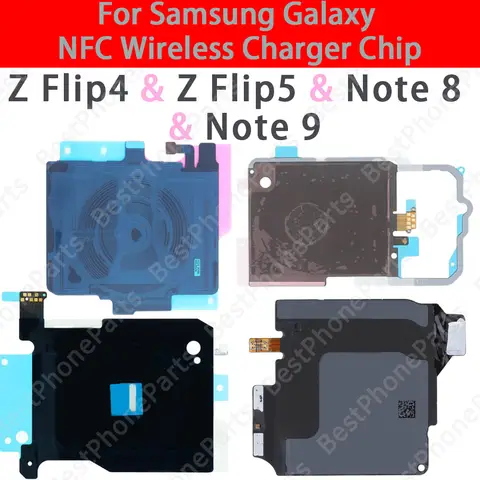 NFC Antenna Wireless Charging For Samsung Galaxy Z Flip4 Flip5 Note8 Note9 Phone New Back NFC Loud Speaker Repair Parts