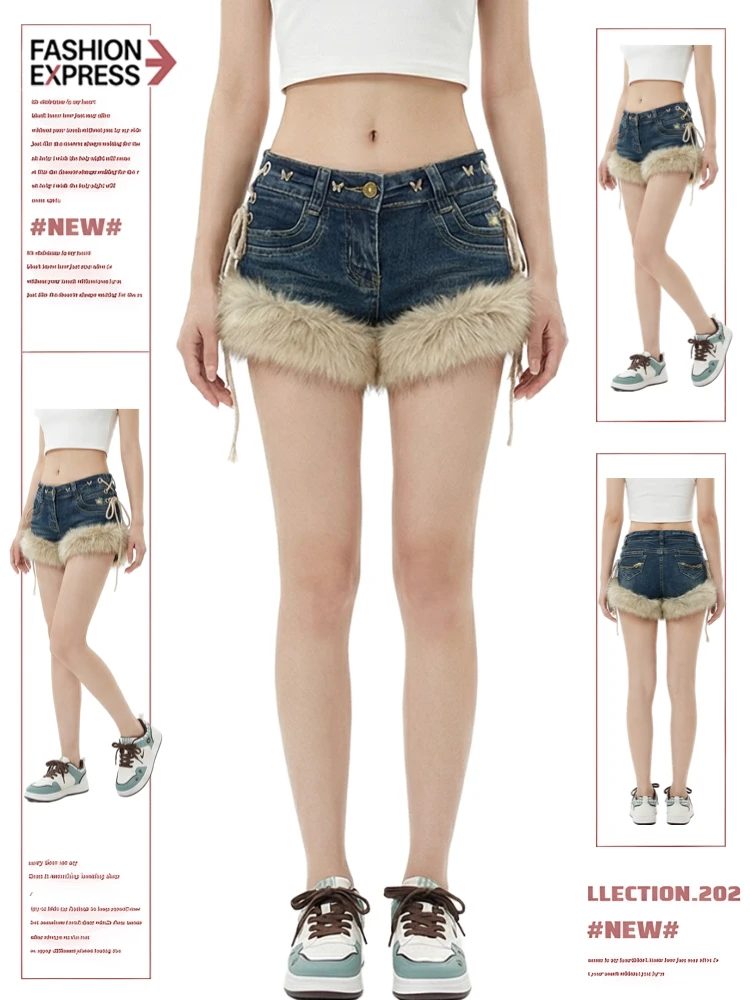 Faionable Korean Sle Women's Denim orts Spring Autumn New Sle Casual Pants Frayed Hem Hot Girl Low Waist Wide Leg Jeans
Faionable Korean Sle Women's Denim orts Spring Autumn New Sle Casual Pants Frayed Hem Hot Girl Low Waist Wide Leg Jeans