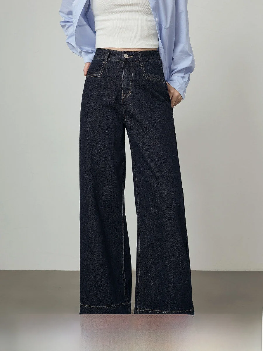 Deep Blue Women's Jeans High Waist Straight Leg Retro Wash Slimming Spring 2026 New Style Ladies Fashion High Waist Denim
Deep Blue Women's Jeans High Waist Straight Leg Retro Wash Slimming Spring 2026 New Style Ladies Fashion High Waist Denim