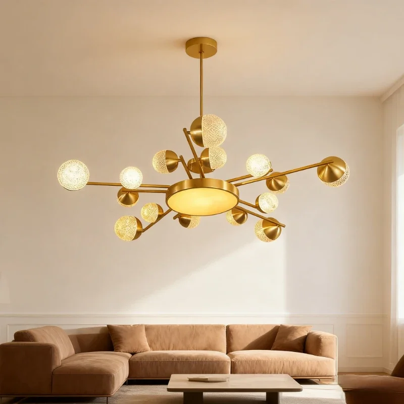 Современный подвесной светильник для спальни с регулируемой яркостью, подвесной светильник с хрустальным шаром, скандинавский золотой блеск, домашний светильник
Современный подвесной светильник для спальни с регулируемой яркостью, подвесной светильник с хрустальным шаром, скандинавский золотой блеск, домашний светильник
