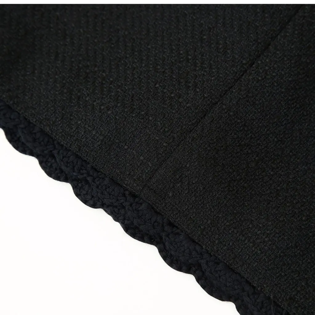 Z4JM-94931 Black Short Coat Korean Style Women's Single-Breasted Lace Detail Early Spring Fashion Wholesale
Z4JM-94931 Black Short Coat Korean Style Women's Single-Breasted Lace Detail Early Spring Fashion Wholesale