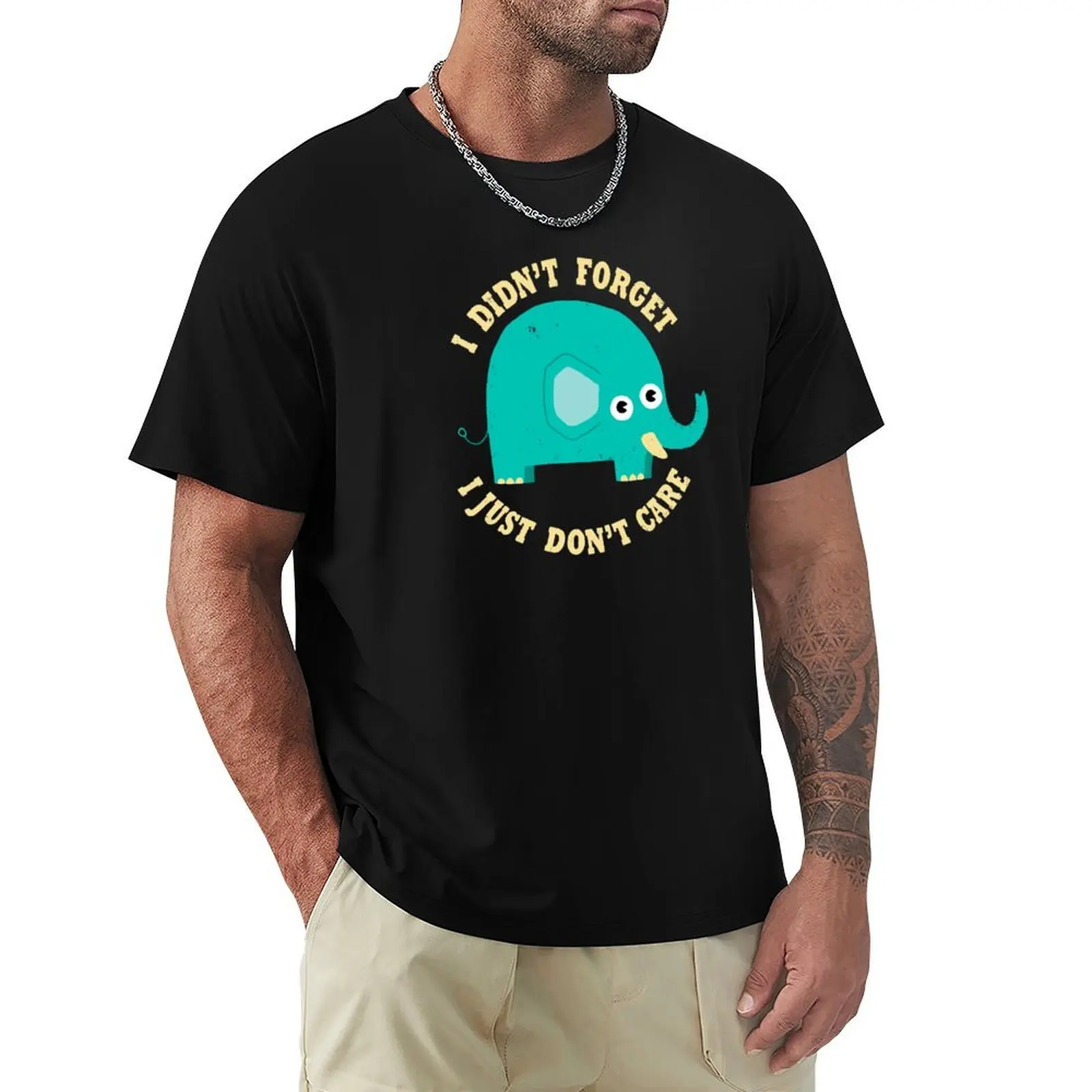 An Elephant Never Cares T-Shirt Daily Wear Plain Short Sleeve Shirt
An Elephant Never Cares T-Shirt Daily Wear Plain Short Sleeve Shirt