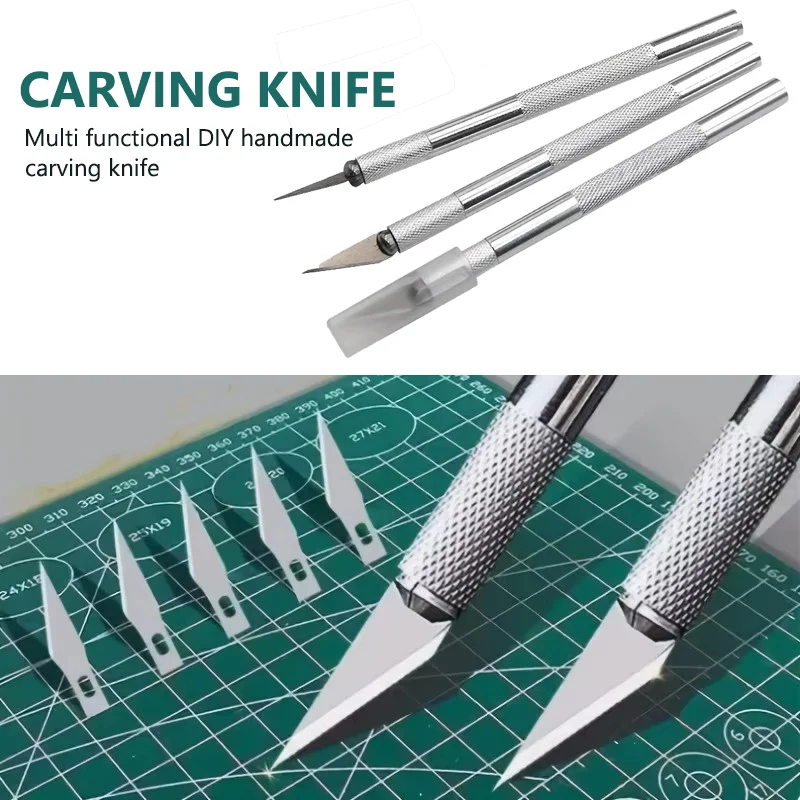 Non-Slip Metal Handle Carving Knife Engraving Cutter for Paper Leather Sculpture Craft Repair Precision Tool Accessories
Non-Slip Metal Handle Carving Knife Engraving Cutter for Paper Leather Sculpture Craft Repair Precision Tool Accessories