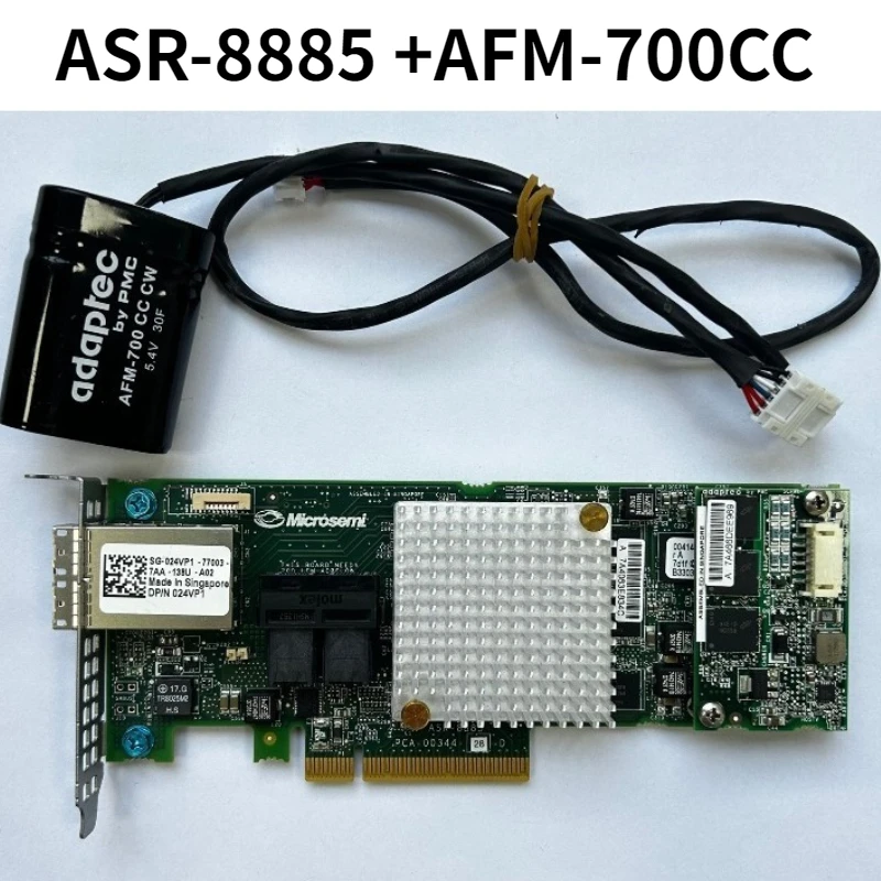 ASR-8885 SAS 12G SATA/SAS RAID Controller Card +700CC battery 100% Tested OK
ASR-8885 SAS 12G SATA/SAS RAID Controller Card +700CC battery 100% Tested OK
