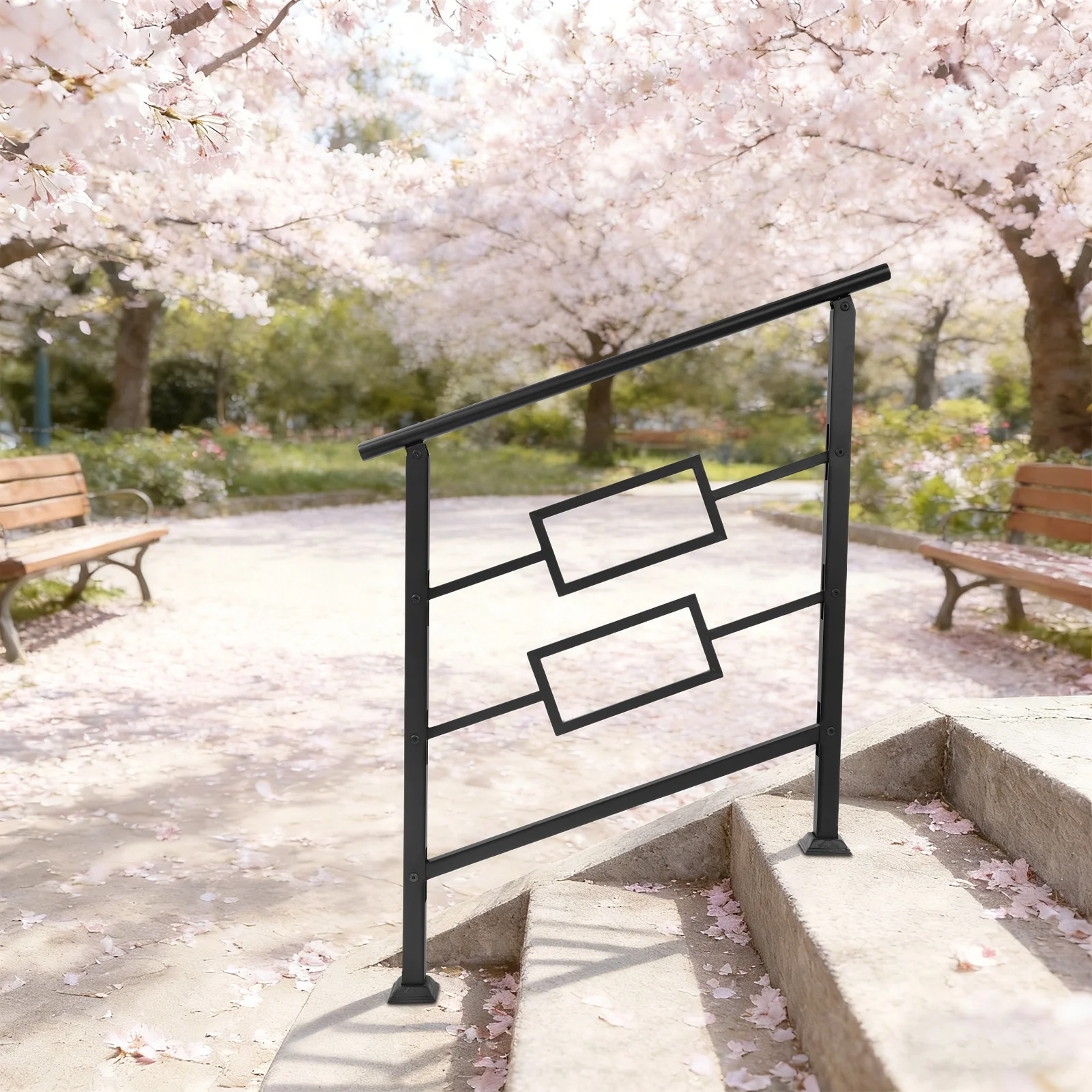 Garden Fence Outdoor Handrails Railings Cast Iron Stair Railing Horizontal Frame for 2-3 Steps Sturdy Non-slip Support Rustproof Black Coating Easy Install Safety Grab Bar for Home Patio Porch Backyard Elderly Disabled
Garden Fence Outdoor Handrails Railings Cast Iron Stair Railing Horizontal Frame for 2-3 Steps Sturdy Non-slip Support Rustproof Black Coating Easy Install Safety Grab Bar for Home Patio Porch Backyard Elderly Disabled