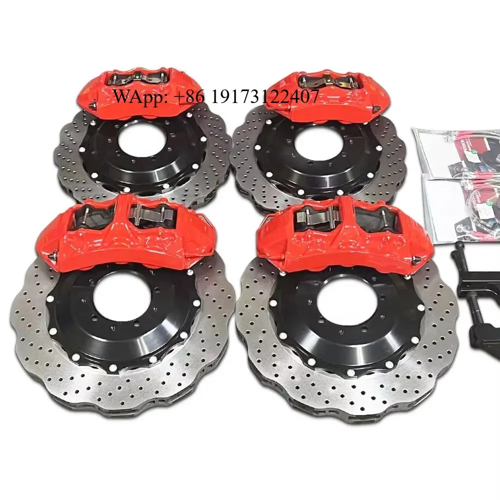 High Performance Aluminum 6 Pot 4Pot Big Brake Caliper Kit With 355/380/405mm Rotor Disc for 18/19/20 Inch Wheel
High Performance Aluminum 6 Pot 4Pot Big Brake Caliper Kit With 355/380/405mm Rotor Disc for 18/19/20 Inch Wheel