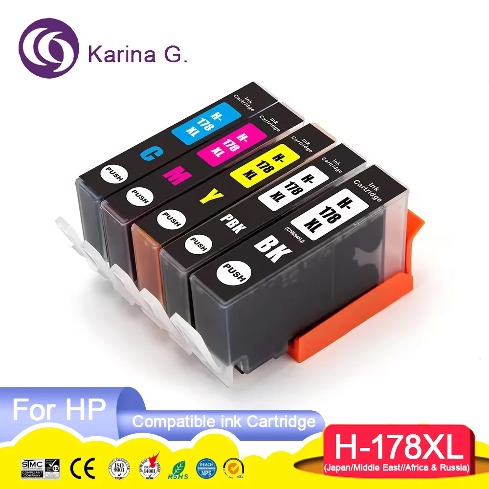 178 178XL Премиум-совместимый цветной струйный картридж для HP178 HP Photosma C6380/C6300/C5300/C5383/C5380/C6383 C309a/C309c
178 178XL Премиум-совместимый цветной струйный картридж для HP178 HP Photosma C6380/C6300/C5300/C5383/C5380/C6383 C309a/C309c