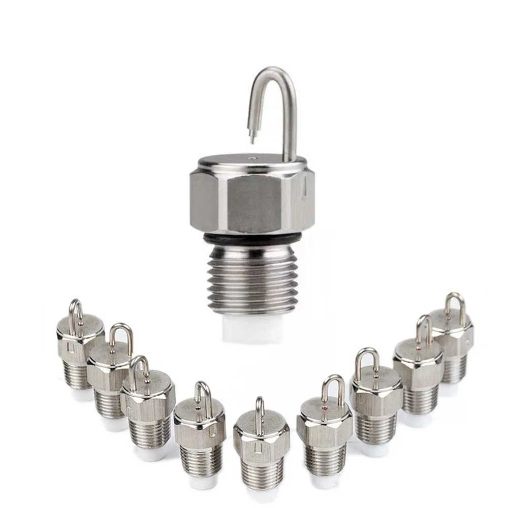10pcs 1/8" Ruby Impact Pin Cooling Fine Fog Nozzles Water Mist Humidifying Sprinkler with SS filter for Artificial Landscape Fog
10pcs 1/8" Ruby Impact Pin Cooling Fine Fog Nozzles Water Mist Humidifying Sprinkler with SS filter for Artificial Landscape Fog