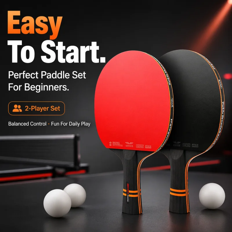Professional 9 Stars Ping Pong Racket Rubber Table Tennis Racket and Carrying Case High Elasticity 7-story Pure Wood Learners
Professional 9 Stars Ping Pong Racket Rubber Table Tennis Racket and Carrying Case High Elasticity 7-story Pure Wood Learners