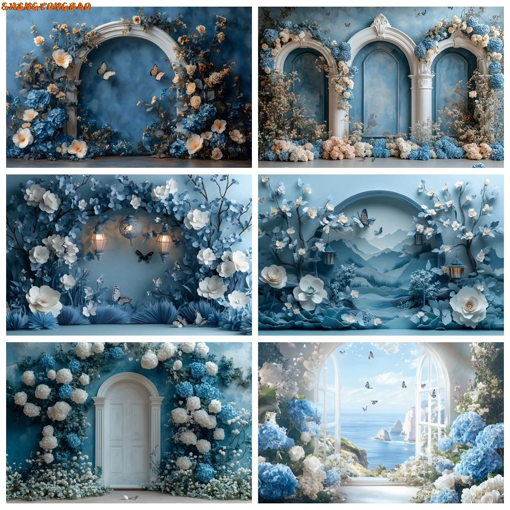 Blue Flowers Butterfly Backdrop Baby Shower Kids Birthday Party Pregnant Wedding Photography Background Wall Decor Photostudio
Blue Flowers Butterfly Backdrop Baby Shower Kids Birthday Party Pregnant Wedding Photography Background Wall Decor Photostudio