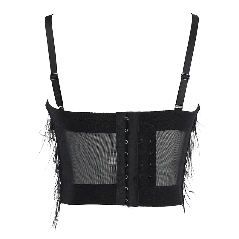 Fashion Nightclub Sexy Costumes Feather Sling Vest Outer Wear Shaping Corset Heavy Industry Beads Tube Top Female with Chest Pad
Fashion Nightclub Sexy Costumes Feather Sling Vest Outer Wear Shaping Corset Heavy Industry Beads Tube Top Female with Chest Pad