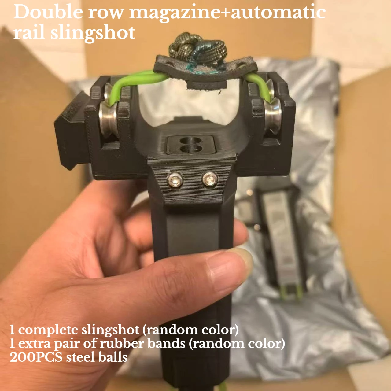 2026 NEW Large Capacity Dual Row Magazine 3D Printing Automatic Slingshot Outdoor Portable Hunting Equipment
2026 NEW Large Capacity Dual Row Magazine 3D Printing Automatic Slingshot Outdoor Portable Hunting Equipment