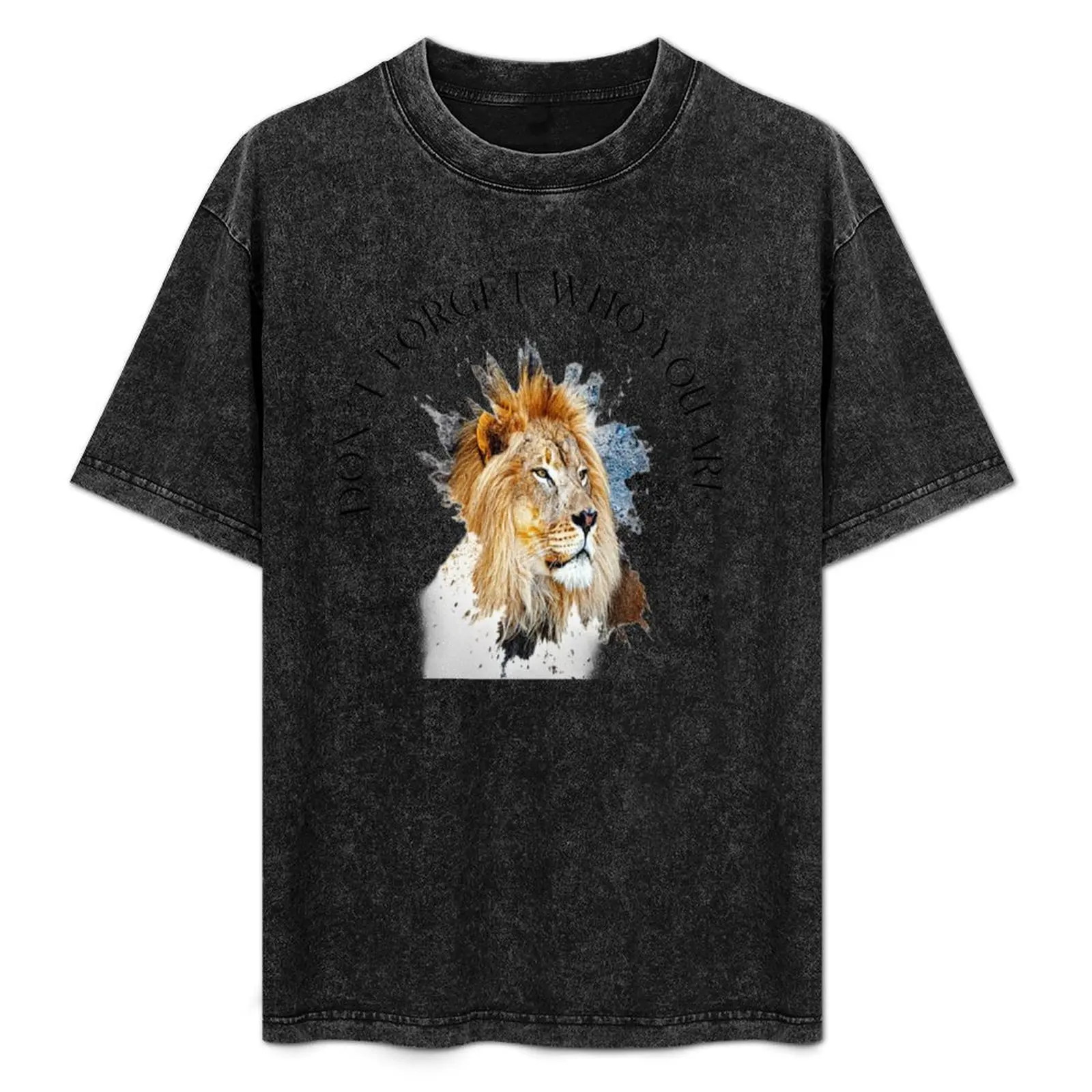 Lion - Dont forget who you are - T-Shirt Stylish Print Short Sleeve Tee
Lion - Dont forget who you are - T-Shirt Stylish Print Short Sleeve Tee