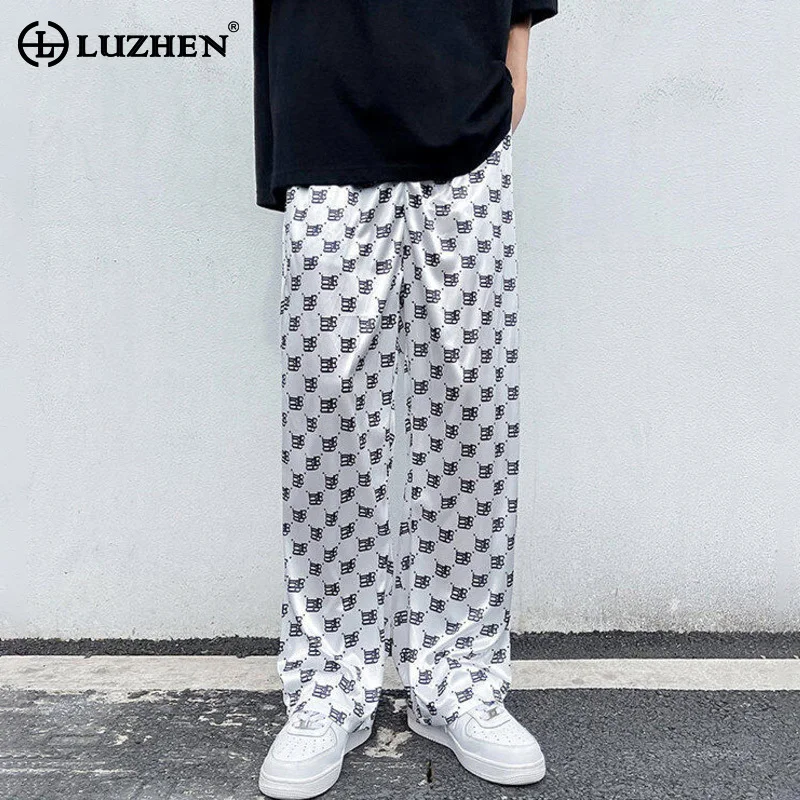 LUZHEN 2025 Summer High Quality Ice Silk Printed Straight Casual Pants Men's Loose Elastic Waist Handsome Male Trousers JY1318
LUZHEN 2025 Summer High Quality Ice Silk Printed Straight Casual Pants Men's Loose Elastic Waist Handsome Male Trousers JY1318