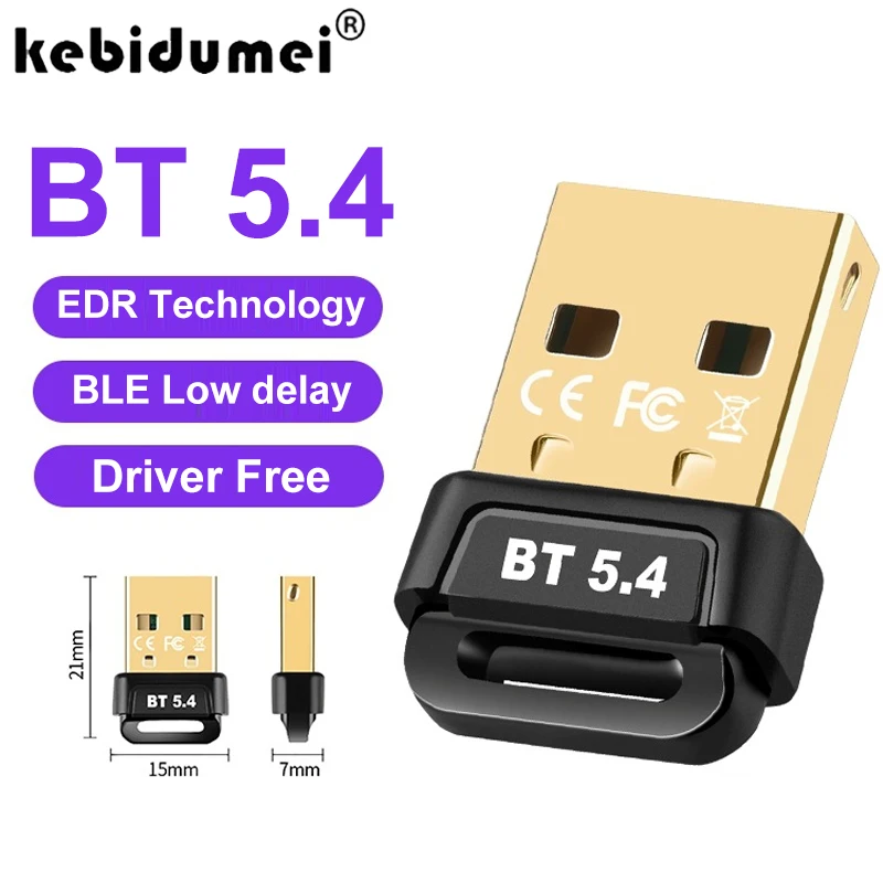 USB Bluetooth 5.4 Adapter Bluetooth 5.3 for PC Dongle Adaptador Wireless Mouse Keyborad Music Audio Receiver USB Transmitter
USB Bluetooth 5.4 Adapter Bluetooth 5.3 for PC Dongle Adaptador Wireless Mouse Keyborad Music Audio Receiver USB Transmitter