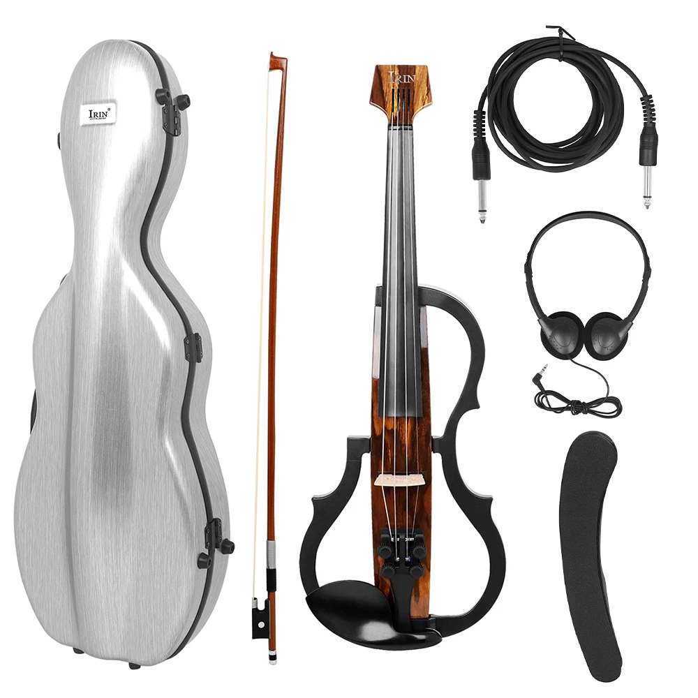 IRIN 4/4 Electric Violin String Instrument for Practice Carbon Fiber Professional Electric Violin With Shoulder Rests Headphones
IRIN 4/4 Electric Violin String Instrument for Practice Carbon Fiber Professional Electric Violin With Shoulder Rests Headphones