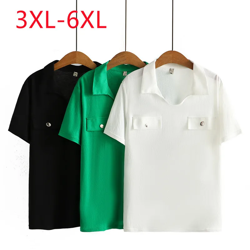 Large Womens 2022 summer new solid short sleeve slim fit V-neck Plus Size T-shirt 3XL 4XL 5XL 6xl
Large Womens 2022 summer new solid short sleeve slim fit V-neck Plus Size T-shirt 3XL 4XL 5XL 6xl