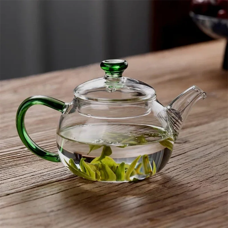 200ml Clear Heat-resistant Small Glass Teapot with Stainless Steel Filter Small Brewing Flower Green Tea Pot Kung Fu Tea Set
200ml Clear Heat-resistant Small Glass Teapot with Stainless Steel Filter Small Brewing Flower Green Tea Pot Kung Fu Tea Set