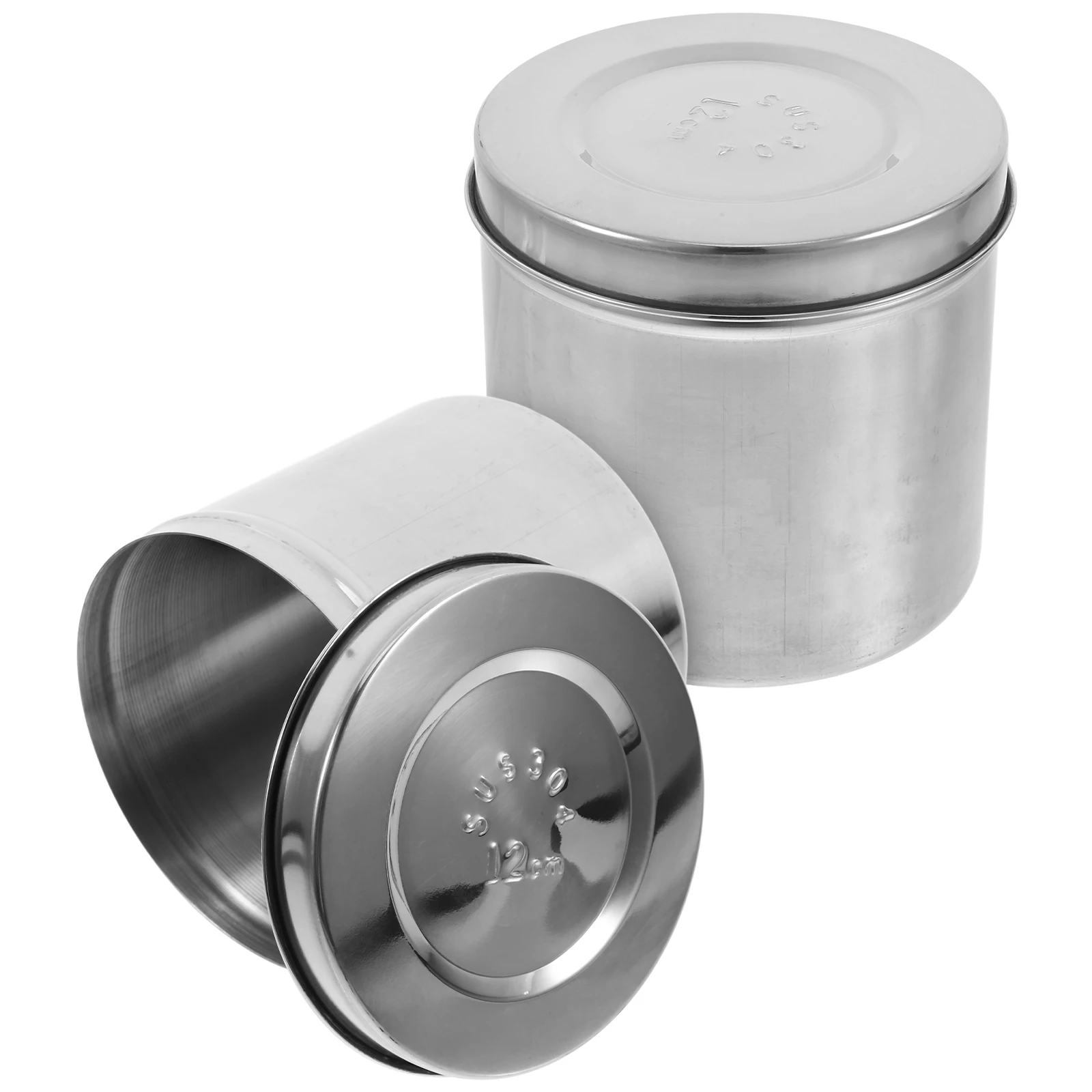 2 Pcs 304 Stainless Steel Ointment Jars 12cm Thick Iodine Resistant Containers Cotton Balls Gauze Dressings Storage Bathroom
2 Pcs 304 Stainless Steel Ointment Jars 12cm Thick Iodine Resistant Containers Cotton Balls Gauze Dressings Storage Bathroom