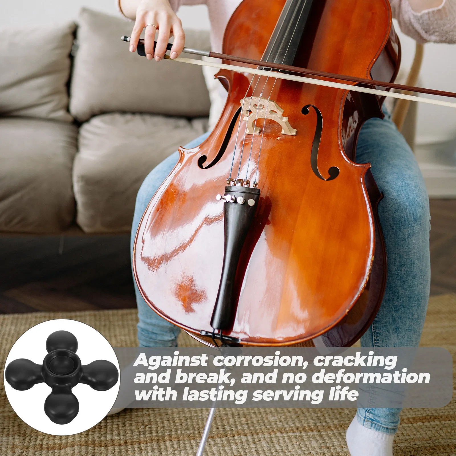 Cello Anti Skid Mat Endpin Rest Stopper Black Rubber Nonslip Plate Floor Protector String Instrument Supplies Accessories
Cello Anti Skid Mat Endpin Rest Stopper Black Rubber Nonslip Plate Floor Protector String Instrument Supplies Accessories
