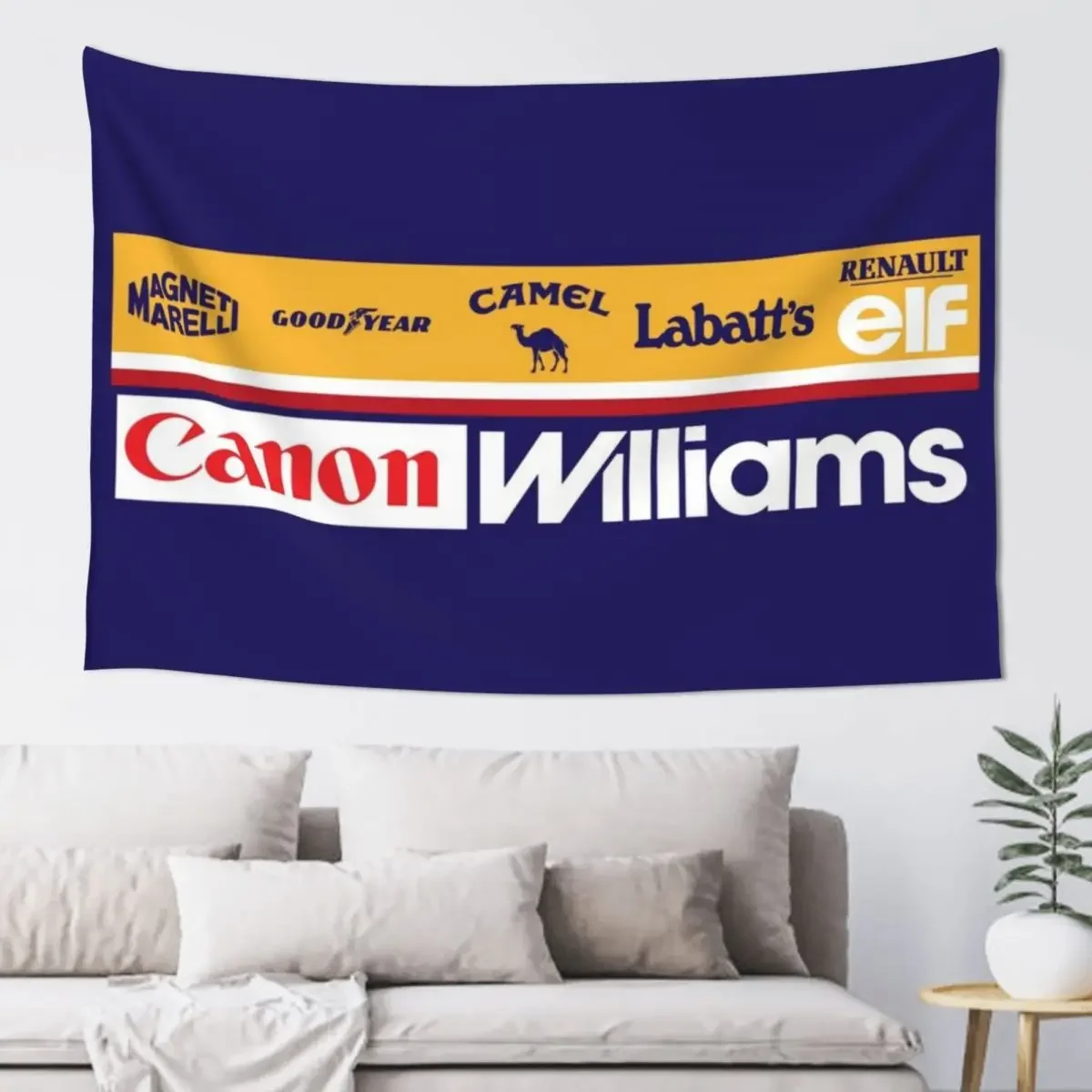 Williams FW14 1991/1992 Sponsor block Tapestry Aesthetic Decoration Decorations For Room Tapestry
Williams FW14 1991/1992 Sponsor block Tapestry Aesthetic Decoration Decorations For Room Tapestry