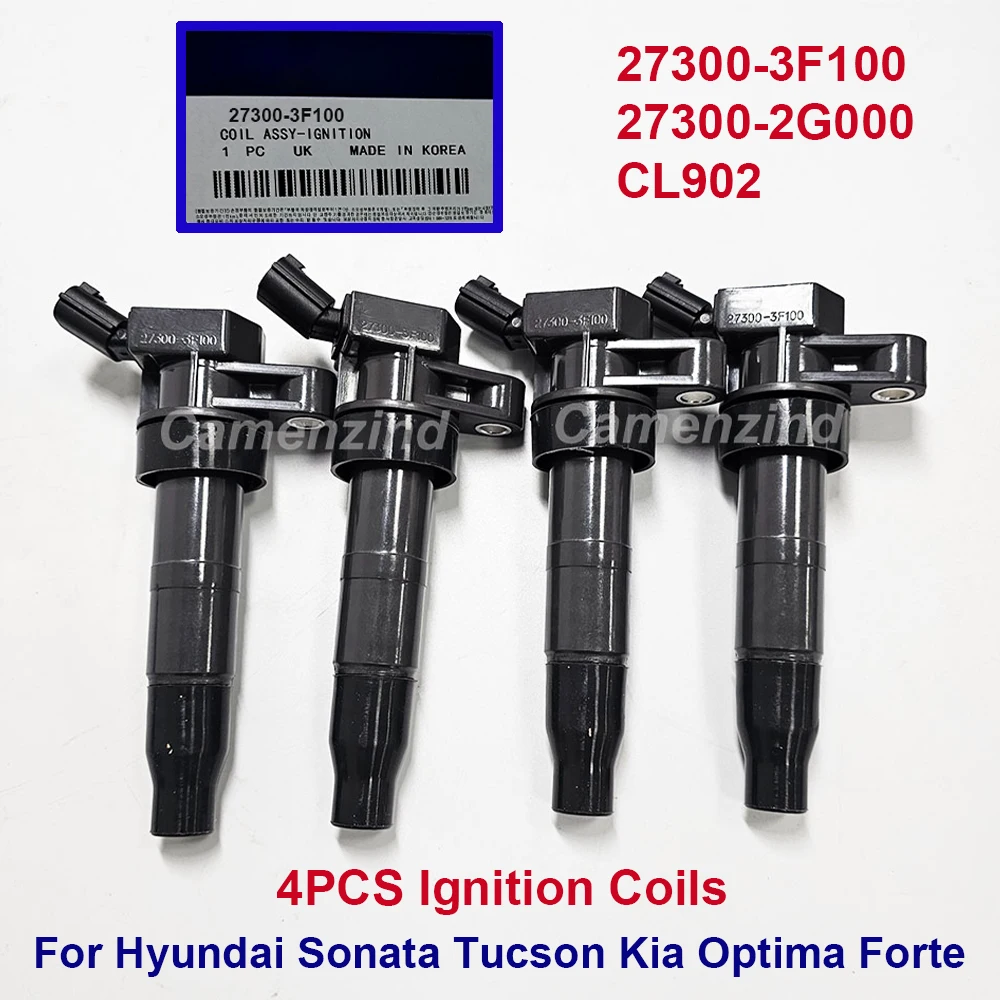 4PCS Car Ignition Coil 27300-3F100 27300-2G000 CL902 For H-yundai Sonata Tucson K-ia Optima Forte 273003F100 273002G000
4PCS Car Ignition Coil 27300-3F100 27300-2G000 CL902 For H-yundai Sonata Tucson K-ia Optima Forte 273003F100 273002G000